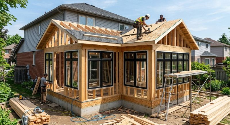 Sunroom Addition Construction in Longmont, CO