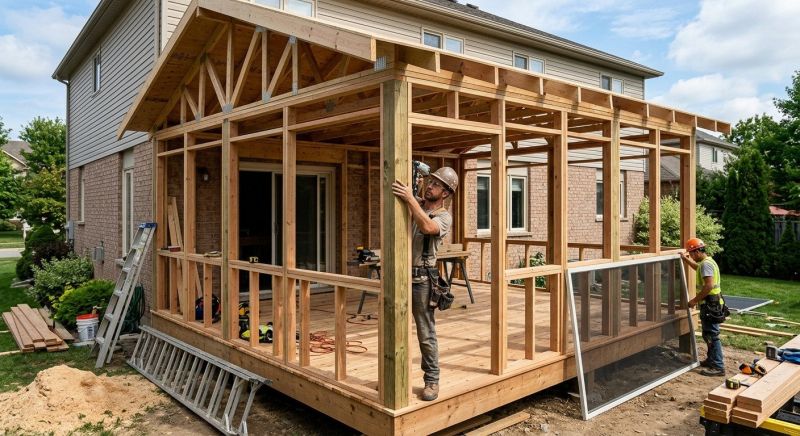 Deck Enclosure Construction in Dallas, TX