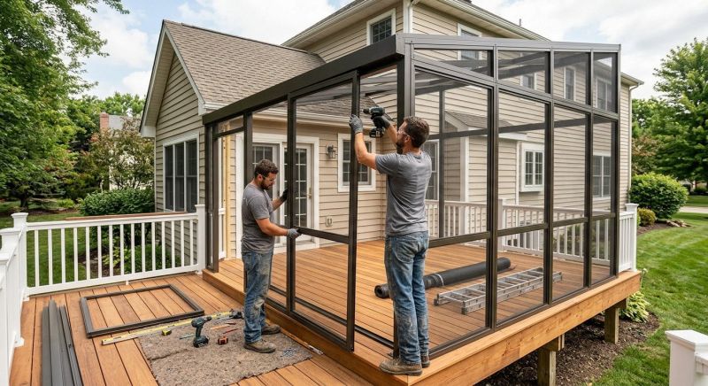 Enclosed Deck Installation in Charlotte, NC