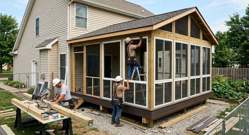 Enclosed Deck Installation in Knoxville, TN