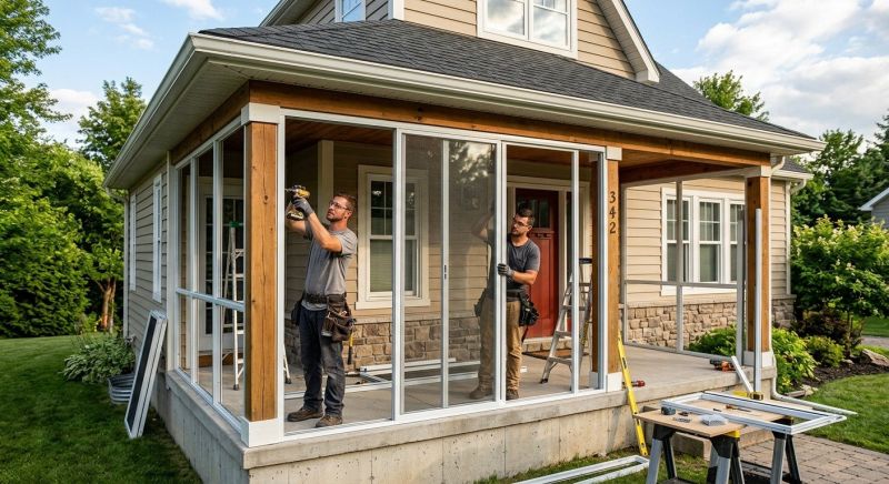 Porch Enclosure Installation in Nashville, TN