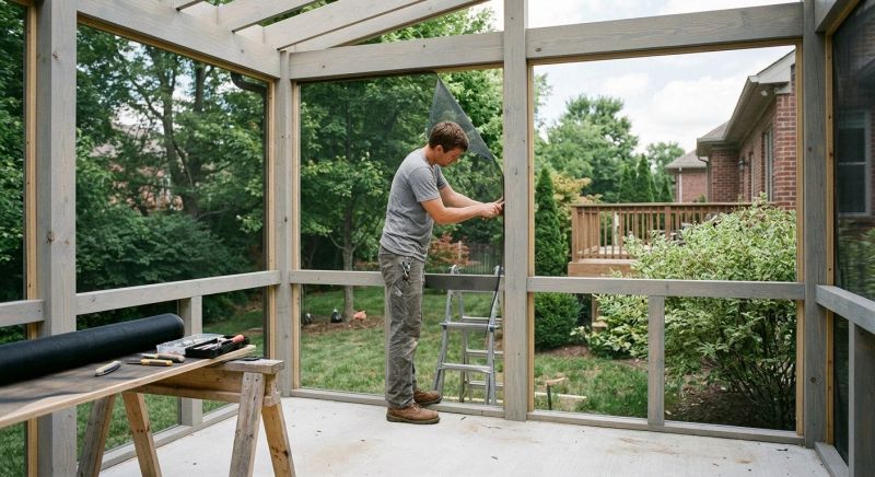 Porch Enclosure Installation in Austin, TX